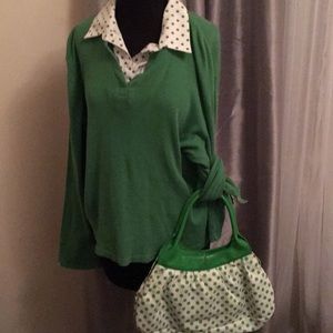 Blouse with purse